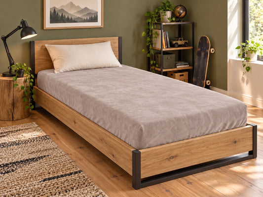Kinderhoeslaken 90x200 Taupe
