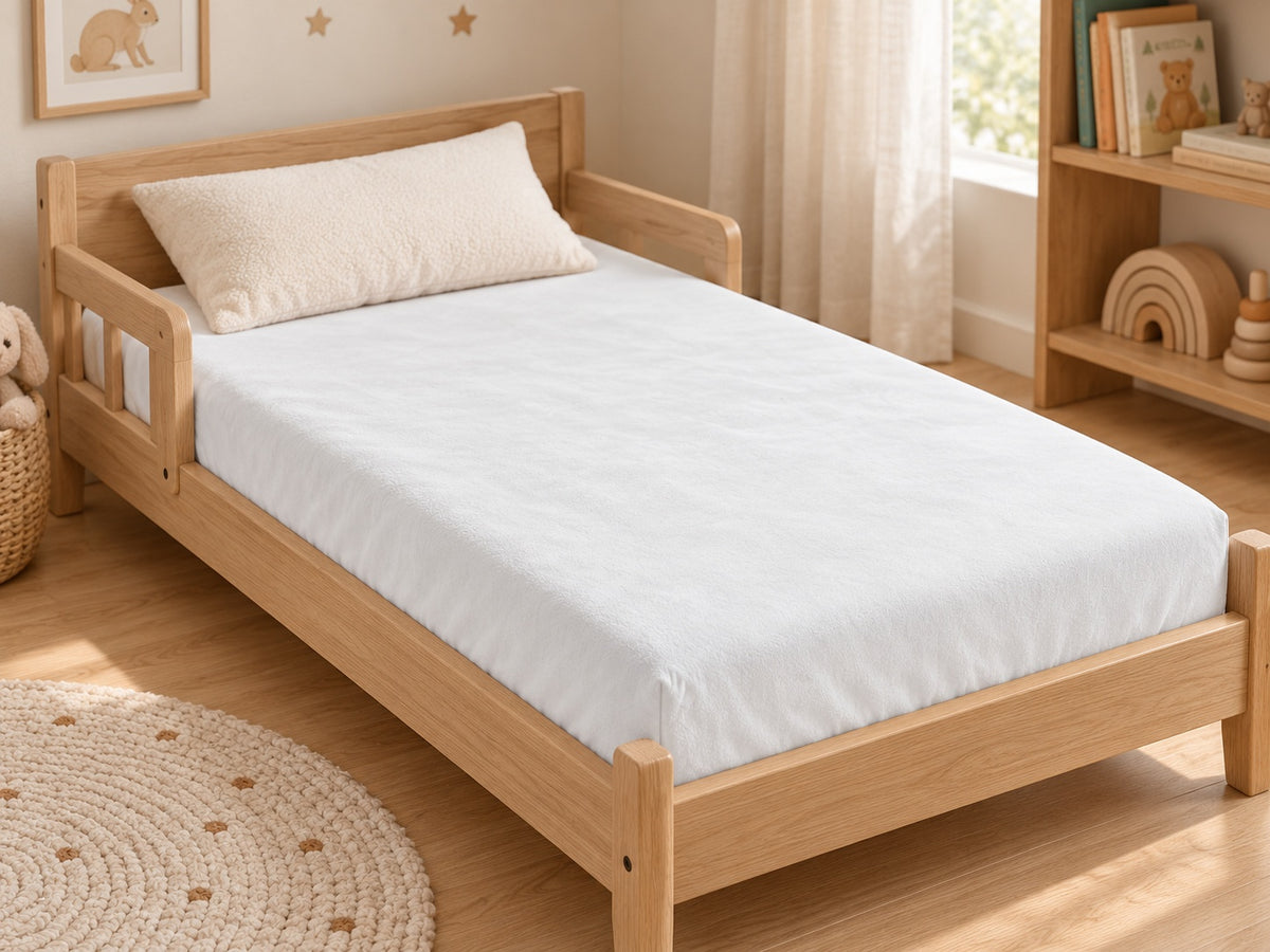 Hoeslaken Peuterbed Wit