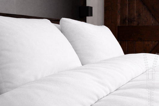 Dekbedovertrek Wit met rits