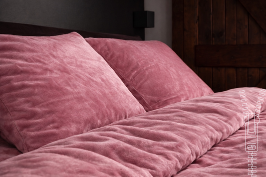 Dekbedovertrek Roze met rits