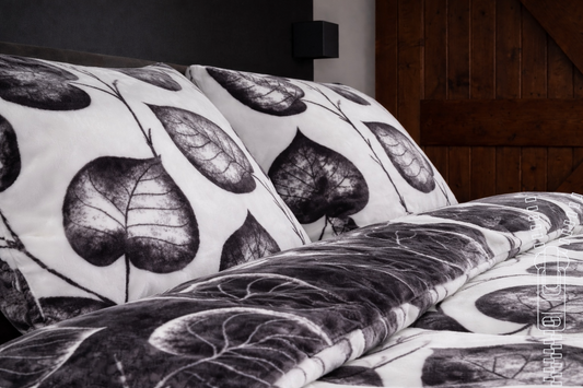 Dekbedovertrek Bladeren met rits