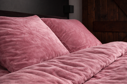 Dekbedovertrek 200x200/220 cm Roze - 30% korting - Dekbedovertrek