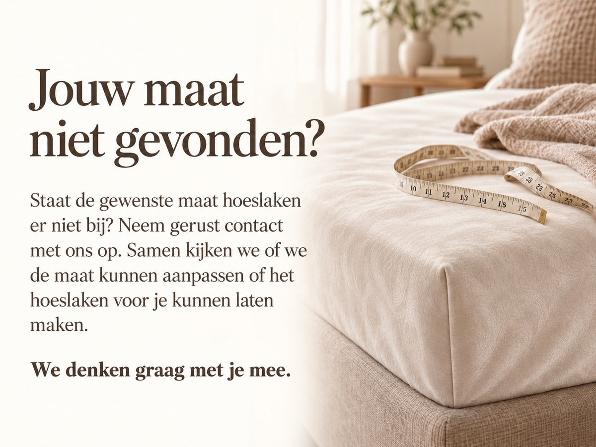 Staat de maat er niet bij